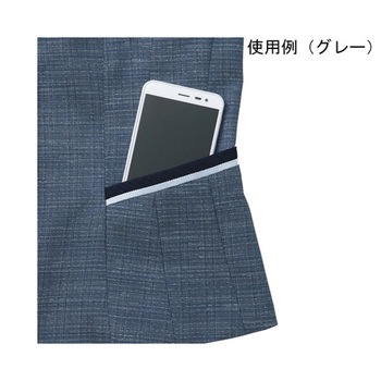 ENJOY オーバーブラウス 美スラッとSuitsAg ネイビー ESA663シリーズ カーシーカシマ