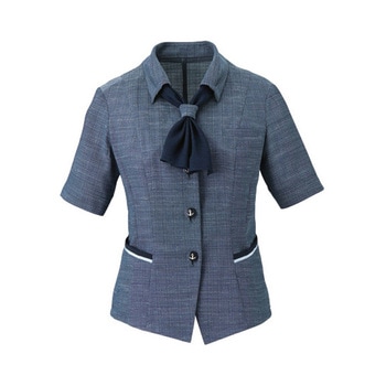 ENJOY オーバーブラウス 美スラッとSuitsAg グレー ESA663シリーズ カーシーカシマ