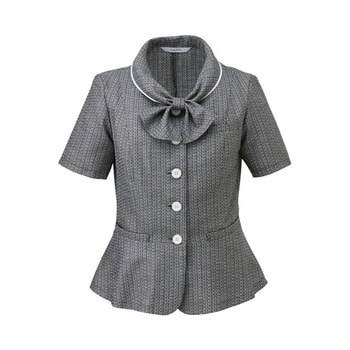 ENJOY オーバーブラウス PURETWEED グレー ESA704シリーズ カーシーカシマ