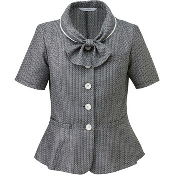 ENJOY オーバーブラウス PURETWEED グレー ESA704シリーズ カーシーカシマ