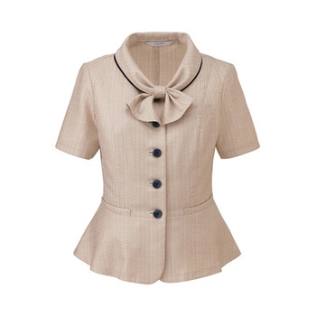 ENJOY オーバーブラウス PURETWEED ベージュ ESA704シリーズ カーシーカシマ