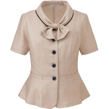 ENJOY オーバーブラウス PURETWEED ベージュ ESA704シリーズ カーシーカシマ