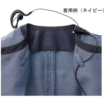 高視認半袖ブルゾン + 空調服(R)スターターキット 蛍光オレンジ 9207+SK23021R70シリーズ 空調服