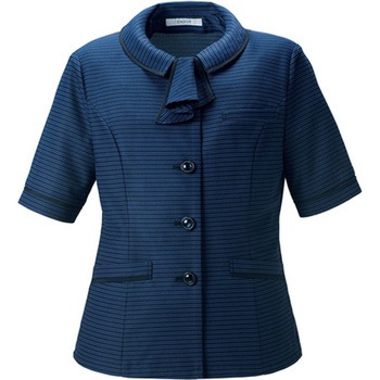 ENJOY オーバーブラウス ロイヤルブルーボーダー ESA893シリーズ カーシーカシマ