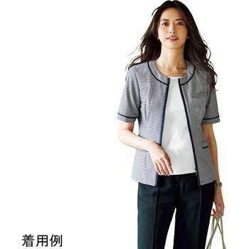 ENJOY オーバーブラウス ロイヤルブルーボーダー ESA893シリーズ カーシーカシマ