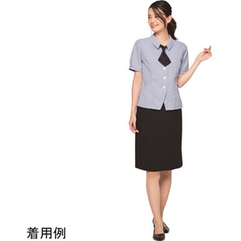 ENJOY Aラインスカート Non-Stress Series ネイビー ESS620シリーズ カーシーカシマ