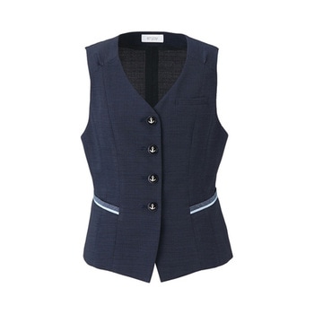 ENJOY ベスト 美スラッとSuitsAg ネイビー ESV664シリーズ カーシーカシマ