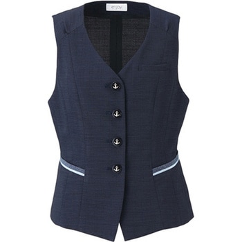 ENJOY ベスト 美スラッとSuitsAg ネイビー ESV664シリーズ カーシーカシマ