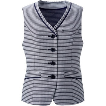 ENJOY ベスト ネイビーボーダー ESV894シリーズ カーシーカシマ