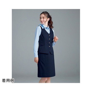 ENJOY 長袖シャツブラウス TRICOT KNIT KERSEY ブルー EWB690シリーズ カーシーカシマ