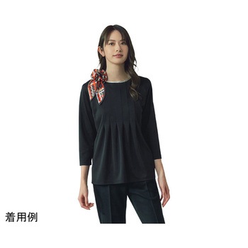 ENJOYNoir 七分袖プルオーバー 前後2WAY ブラック NWT039シリーズ カーシーカシマ
