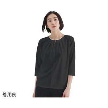 ENJOYNoir 七分袖プルオーバー 前後2WAY ブラック NWT039シリーズ カーシーカシマ