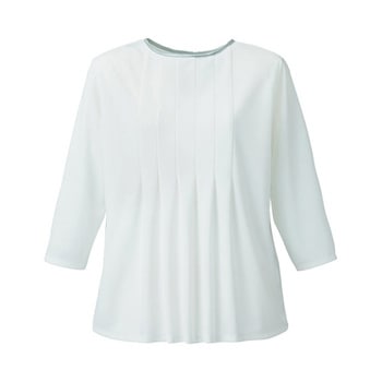 ENJOYNoir 七分袖プルオーバー 前後2WAY ホワイト NWT039シリーズ カーシーカシマ