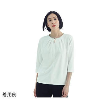ENJOYNoir 七分袖プルオーバー 前後2WAY ホワイト NWT039シリーズ カーシーカシマ