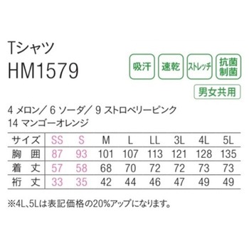 HEARTGREEN Tシャツ ソーダ HM1579シリーズ カーシーカシマ