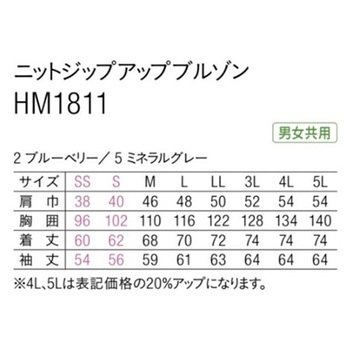HEARTGREEN ブルゾン ブルーベリー HM1811シリーズ - カーシーカシマ