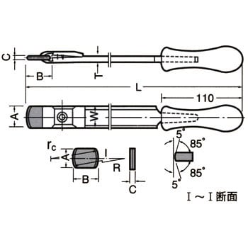 スクレーパーホルダ タンガロイ バリ取りバー 【通販モノタロウ】