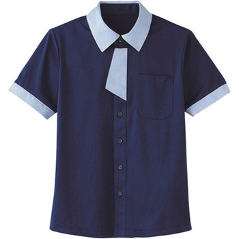 HEARTGREEN シャツブラウス KNITTI SHIRT NECKTIE 海 HM2629シリーズ カーシーカシマ