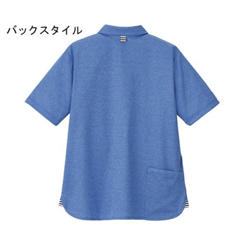 HEARTGREEN 台襟つきポロシャツ レイクブルー HSP017シリーズ カーシーカシマ