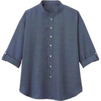 HEARTGREEN シャツ Scandinavian Pattern Collection ブルー HSY010シリーズ - カーシーカシマ