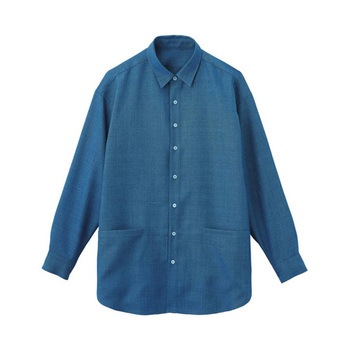 HEARTGREEN シャツブラウス Scandinavian Pattern Collection ブルー HWY011シリーズ カーシーカシマ