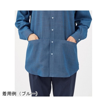 HEARTGREEN シャツブラウス Scandinavian Pattern Collection ブルー HWY011シリーズ カーシーカシマ