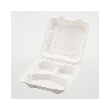 ABバガスランチ 白色 50枚×4パック入 PackStyle(パックスタイル)