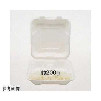 ABバガスランチ 白色 50枚×4パック入 PackStyle(パックスタイル)