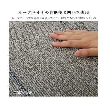 洗えるラグ アトレ グレー 13285718シリーズ スミノエ