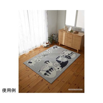 MOOMIN ラグ コバナ スミノエ
