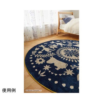 MOOMIN ラグ フォークライン 185×185cm 13473190シリーズ スミノエ