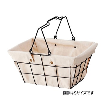 ワイヤーファブリックバスケット 買い物かご 61-784-43シリーズ アズワン
