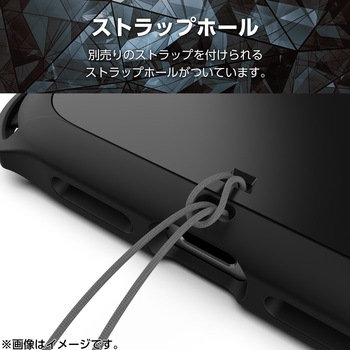 iPhone16 Plus ケース ハイブリッド 衝撃吸収 カメラレンズ保護設計 ストラップホール付 ZEROSHOCK エレコム