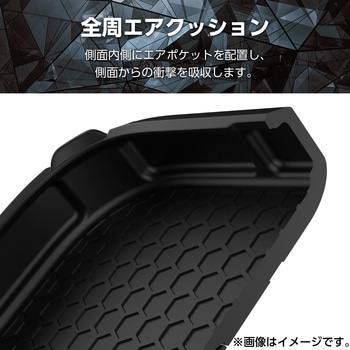 iPhone16 ケース ハイブリッド 衝撃吸収 カメラレンズ保護設計 ストラップホール付 フィルム付 ZEROSHOCK エレコム