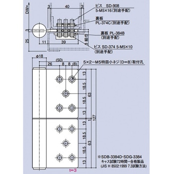 面付127丁番 キンマツ