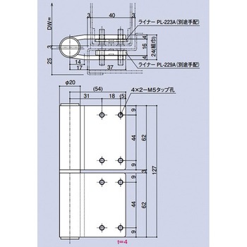 面付127丁番 キンマツ