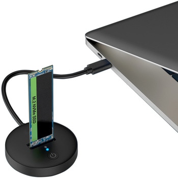USB3.2Gen2対応 M.2 NVMe SSDスタンド アイネックス