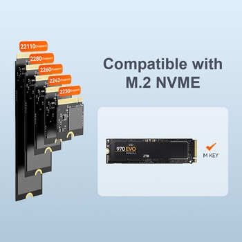 USB3.2Gen2対応 M.2 NVMe SSDスタンド アイネックス