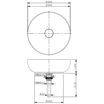 丸型手洗器 カクダイ