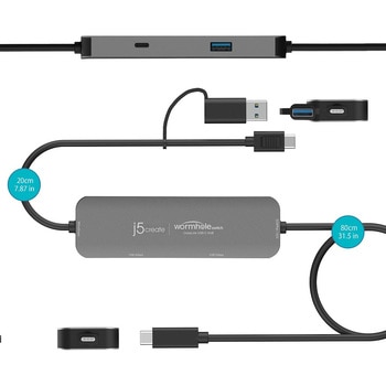 CrossLink2 USB-C HUB-iOS/iPadOS x Windows j5 create