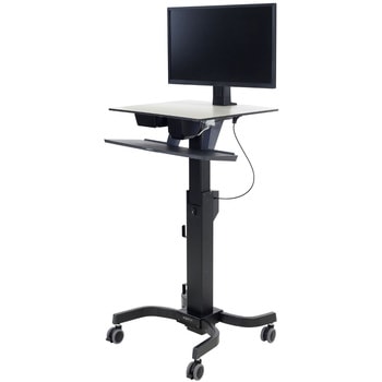 エルゴトロン WorkFit-C 中型ディスプレイHD 昇降式ワークステーション ブラック 30インチ(14.7kg)まで VESA規格対応 ERGOTRON(エルゴトロン)