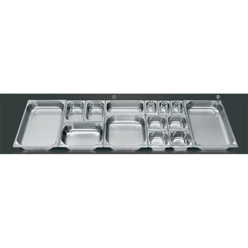 プロシェフ 18-8 穴明GNパン補強重なり防止付 1/2 65mm pro chef