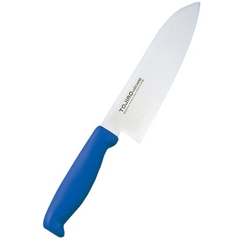 トウジロウ カラー庖丁 三徳 17cm F-192BL 青 富士カトラリー
