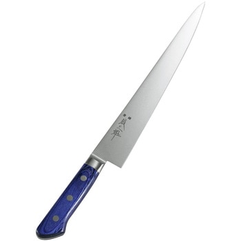 紋三郎 モリブデン鋼 ツバ付 青合板 筋引 27cm 正本