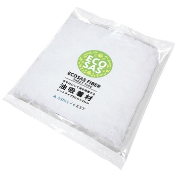 ECOSASファイバー 油吸着シート 33×33cm 1枚(個包装) ECOSAS