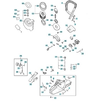 ゼノア エンジンチェーンソー根切機 RC6200P 部品 ハンドル ゼノア