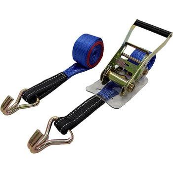 GCラッシングベルト 青 アイ/Jフック 使用荷重1,500kg 幅50mm×長さ0.5+3m/5m/7m グリーンクロス