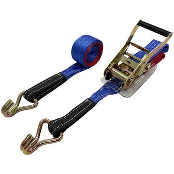 GCラッシングベルト 青 アイ/Jフック 使用荷重1,500kg 幅50mm×長さ1+3m/5m/7m グリーンクロス