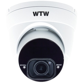 防犯カメラ 8MP 4シリーズ専用 2.8～12mmバリフォーカルレンズ 照射距離約30m 赤外線ドーム型カメラ 白 塚本無線