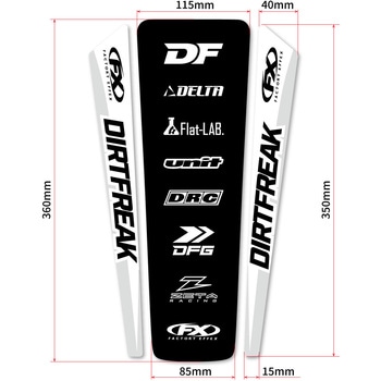 リヤフェンダーデカール DIRTFREAK(ダートフリーク) FACTORY EFFEX(ファクトリーエフェックス)
